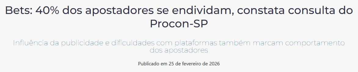 Endividamento Bets